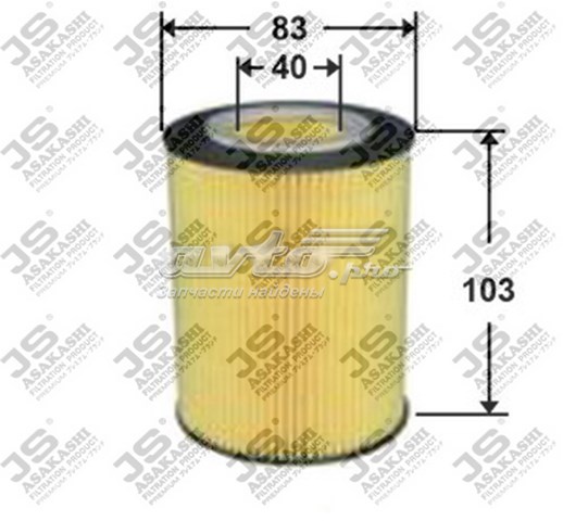 Масляний фільтр двигуна JS Asakashi OE0027 ціна, від 5.07 USD