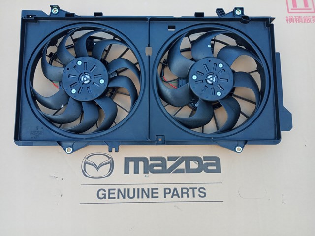 PYG615025B Mazda Дифузор радіатора охолодження, в зборі з мотором і крильчаткою