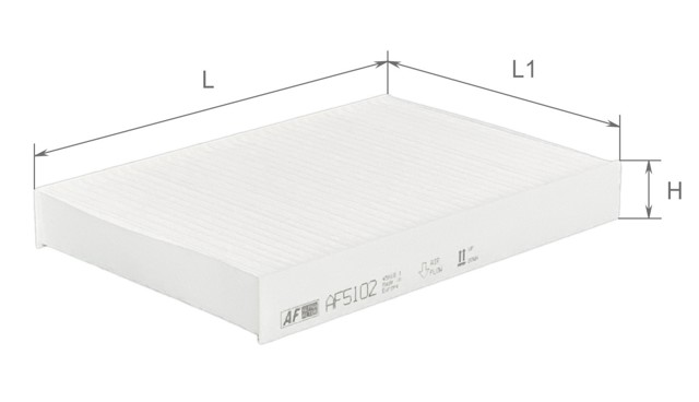 Повітряний фільтр салону Alpha Filter AF5102