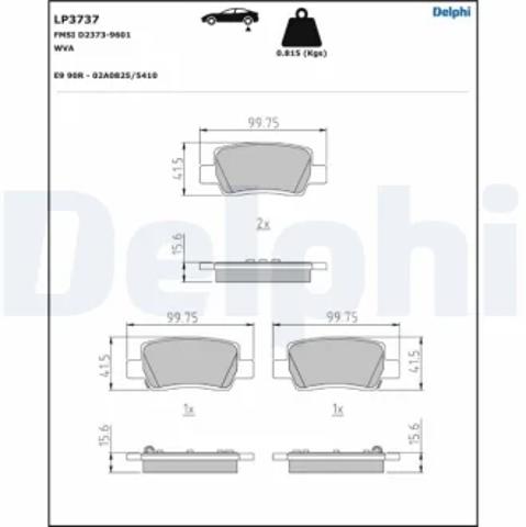 Задні дискові колодки Hyundai/Kia 58302AAA40