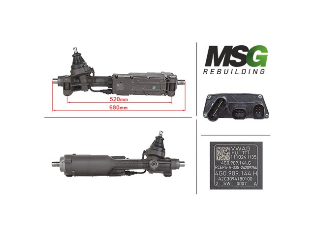 Ремкомплект насосу гідропідсилювача керма MSG ME8002KIT ціна, від 4.89 USD