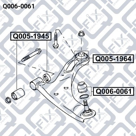 Q0060061 Q-fix Пильник опори кульової нижній