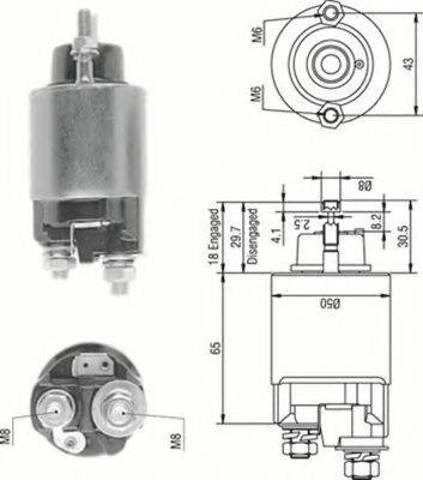 Реле втягуюче стартера MAGNETI MARELLI AME0233