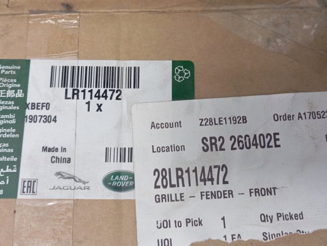 LR114472 Land Rover 
