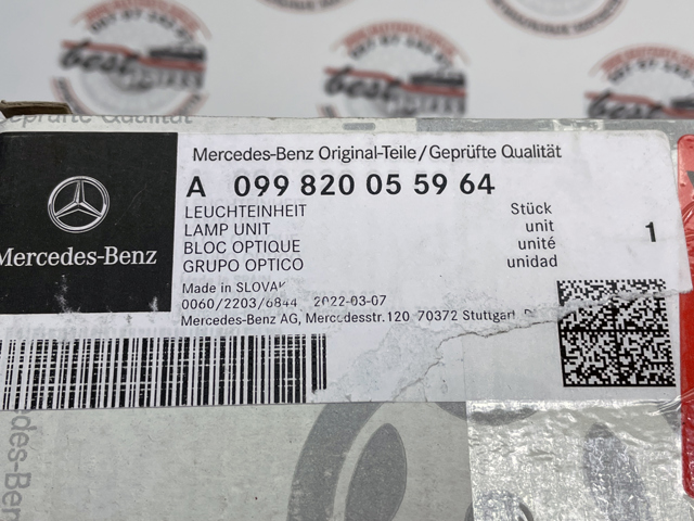  Mercedes A0998200559