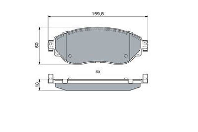 Гальмівні колодки Bosch 986494817 ціна, від 36.93 USD