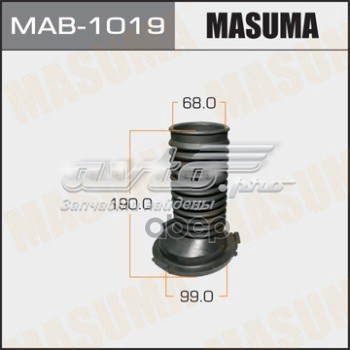 Чохол амортизатора переднього Masuma MAB1019