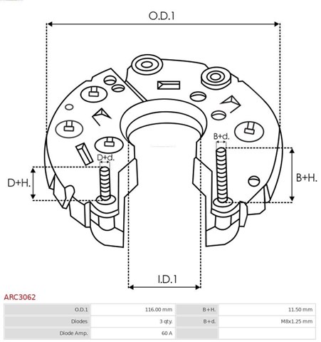 ARC3062 AS/Auto Storm Діодний випрямляч