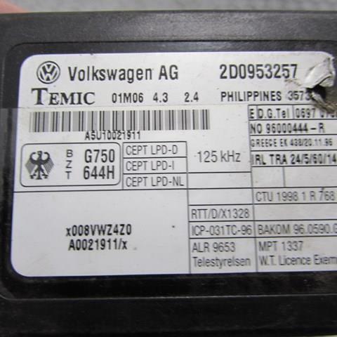  VAG 2D0953257 ціна, від 11.25 USD
