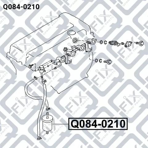 Фільтр тонкого очищення палива Q-fix Q0840210 ціна, від 2.57 USD