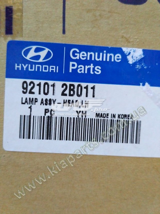 921012C521 Hyundai/Kia фара ліва