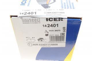 142401 Icer Передні гальмівні колодки