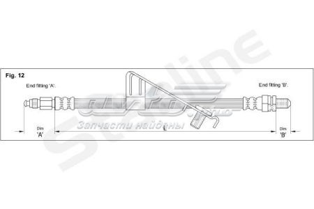 HAAC1268 Starline Шланг гальмівний передній, лівий