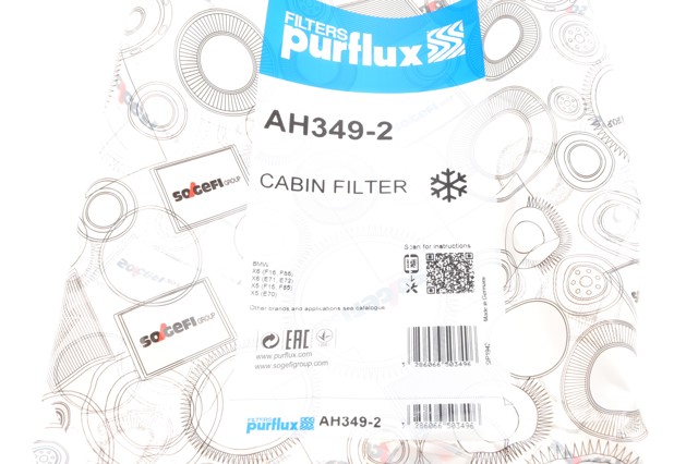 Повітряний фільтр салону Purflux AH3492