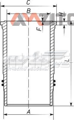 Купити 003WN2501 Mahle Original Гільза поршнева