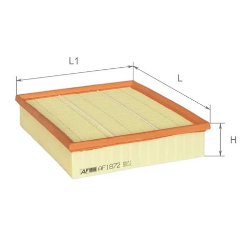 Елемент повітряного фільтра Alpha Filter AF1872 ціна, від 5.64 USD