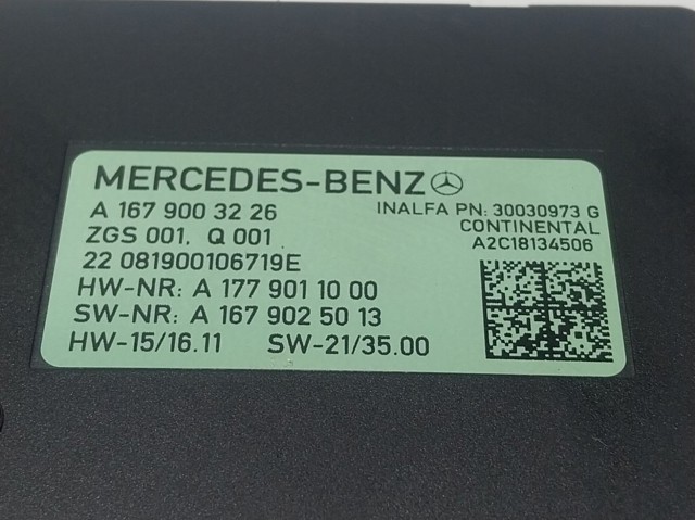  Mercedes A1679003226 ціна, від 184.72 USD
