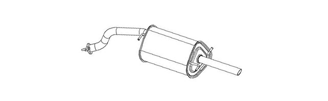 279663 Bosal Глушник, задня частина