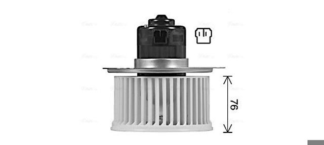 Двигун вентилятора пічки (обігрівача салону) DW8444 AVA