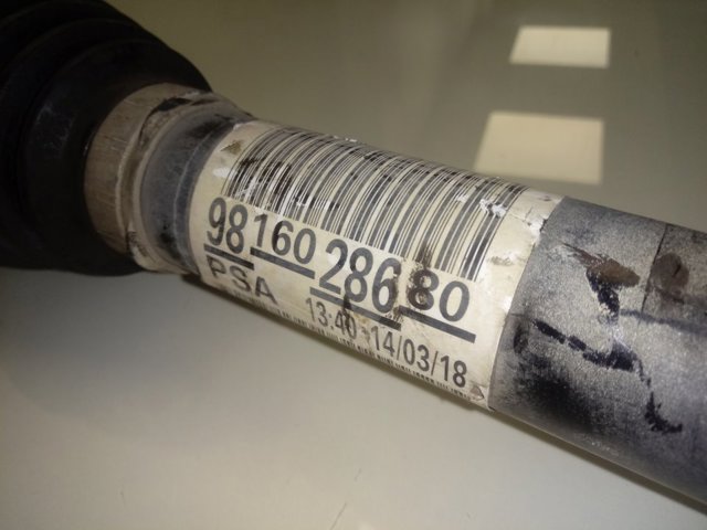 Купити 9816028680 Peugeot/Citroen Піввісь права