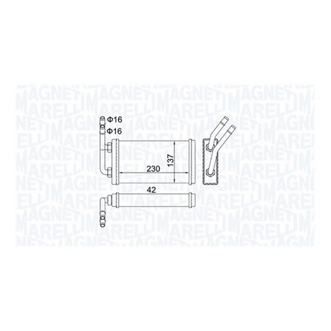 Радіатор пічки (обігрівача) Magneti Marelli BR406 ціна, від 27.02 USD