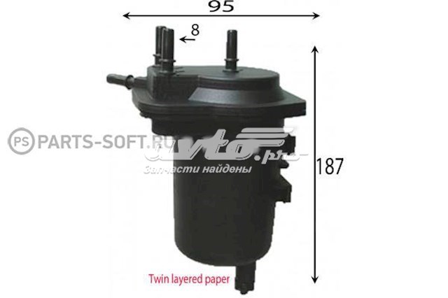 Фільтр тонкого очищення палива JS Asakashi FS1026 ціна, від 14.34 USD