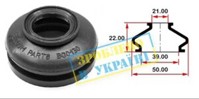 Пильник опори кульової нижній Belgum BG0130 ціна, від 4.11 USD