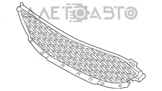 Решітка переднього бампера BSEAG20BC BSS