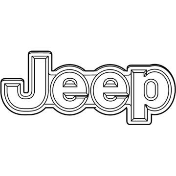  Емблема кришки багажника, фірмовий значок Jeep Cherokee 