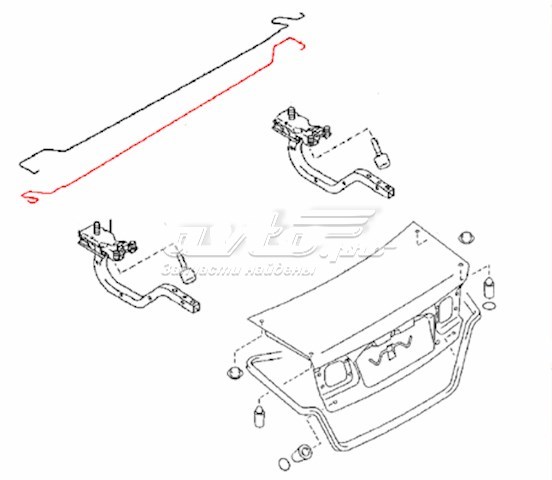 Амортизатор кришки багажника/ двері 3/5-ї задньої GE5A52792D Mazda