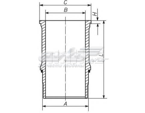Гільза поршнева 227WN6701 Mahle Original