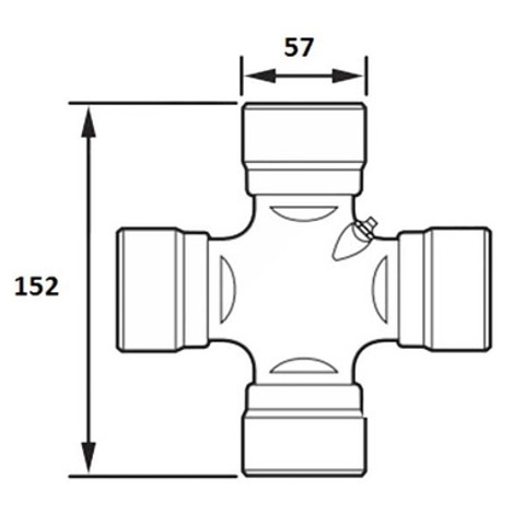 MCP289 Arvin Meritor Хрестовина карданного валу