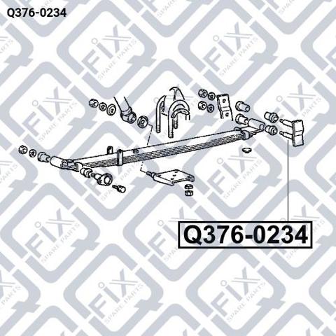 Серьга задньої ресори Q-fix Q3760234
