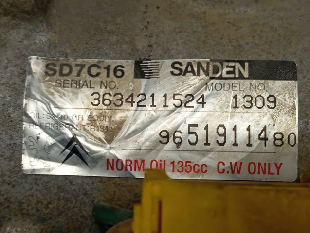 Муфта компресора кондиціонера Peugeot/Citroen 9825868180 ціна, від 22.14 USD