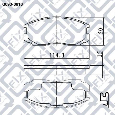 Тормозні колодки Q-fix Q0930810