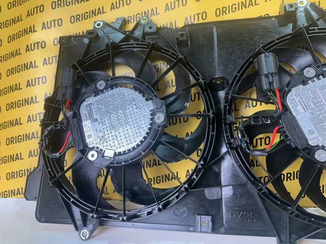 Купити PX3515025A Mazda Дифузор радіатора охолодження, в зборі з двигуном і крильчаткою