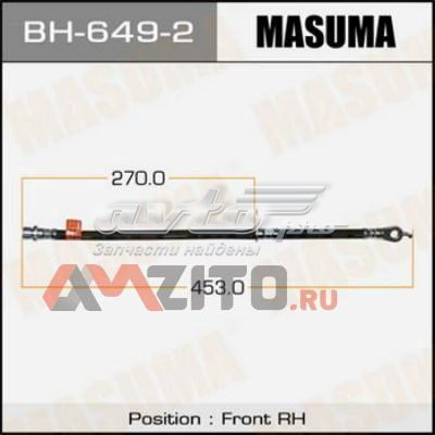 BH6492 Masuma Шланг гальмівний задній