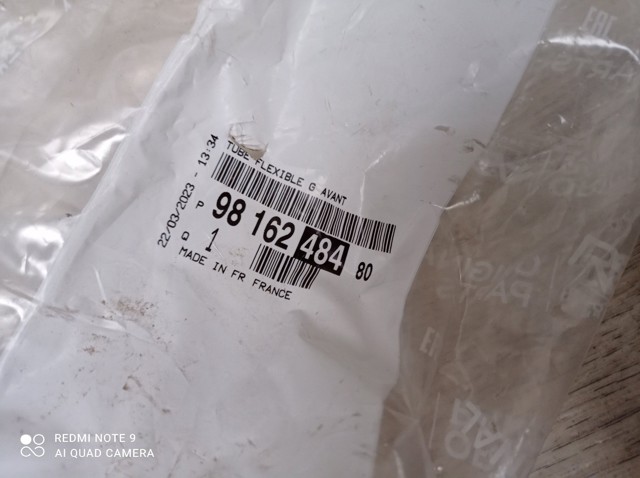 9816248480 Peugeot/Citroen Шланг гальмівний передній, лівий