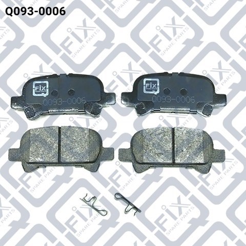 Задні гальмівні колодки Q-fix Q0930006 ціна, від 14.16 USD
