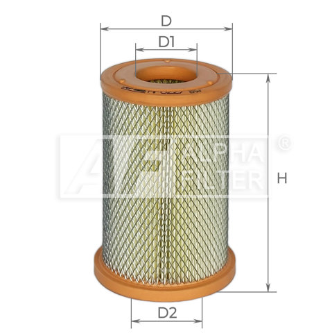 Елемент повітряного фільтра Alpha Filter AF0227 ціна, від 8.46 USD