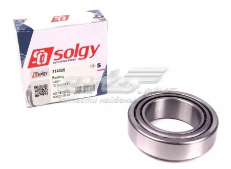 Підшипник задньої маточини зовнішній Solgy 214030 ціна, від 11.42 USD