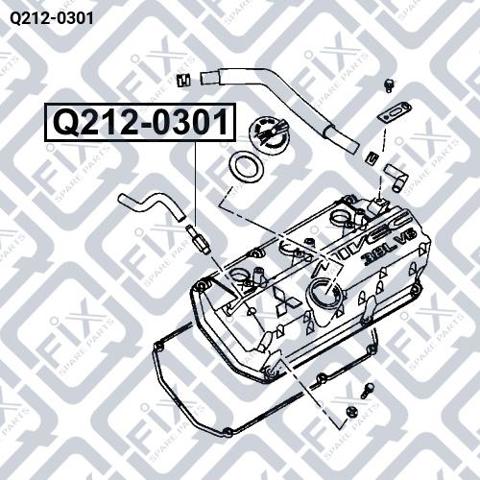 Купити Q2120301 Q-fix Клапан PCV вентиляції картера