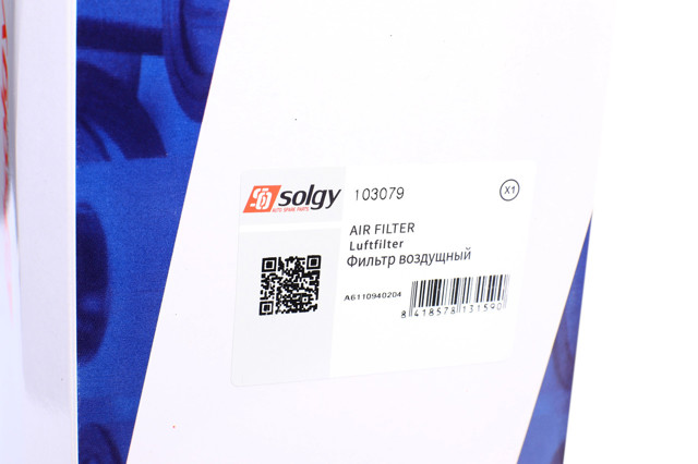 Повітряний фільтр 103079 Solgy