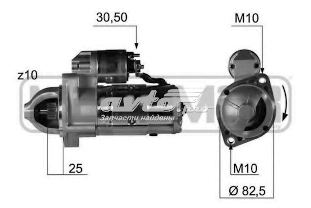Стартер VALEO TM000A34001 ціна, від 90.75 USD