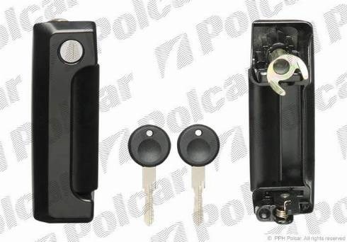 Ручка передньої двері зовнішня права Polcar 9566Z47 ціна, від 14.94 USD
