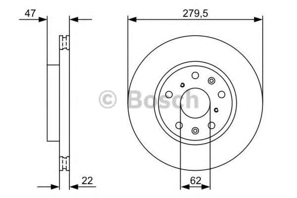 Купити 986479403 Bosch Ротор гальмівний