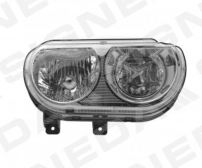 Основна фара - вставка Signeda ZDG1122R ціна, від 56.24 USD