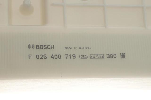 Елемент повітряного фільтра Bosch F026400719 ціна, від 35.30 USD