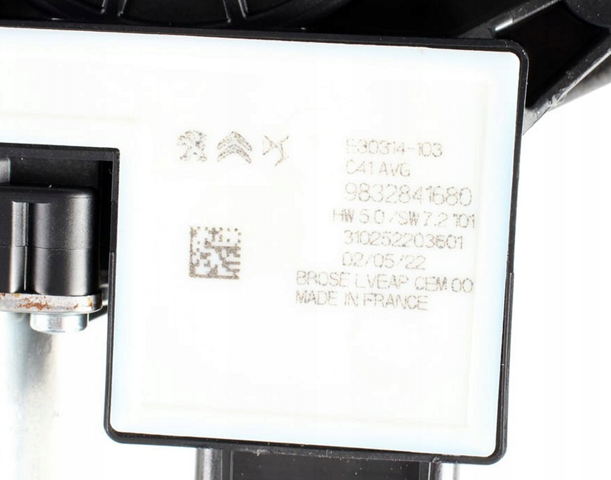 Купити 9832821680 Peugeot/Citroen Механізм стеклопідйомника водійських дверей