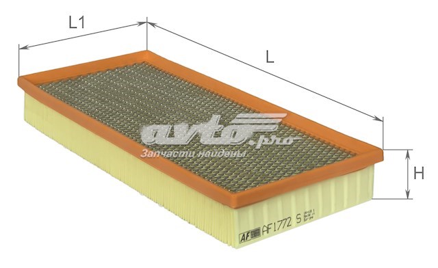 Елемент повітряного фільтра Alpha Filter AF1772S ціна, від 5.24 USD